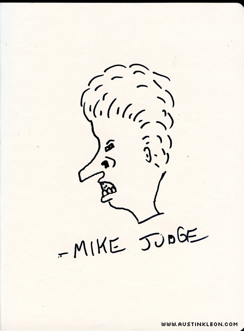 sketch of butthead by mike judge