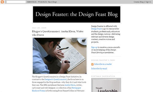 blogger's questionaire at design feaster
