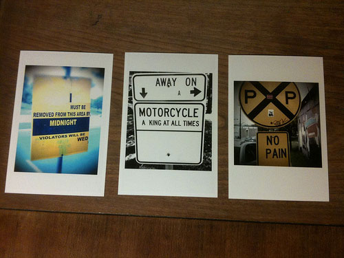 4 x 6 prints of de-signs