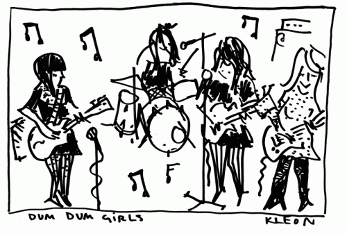 Drawing of the Dum Dum Girls