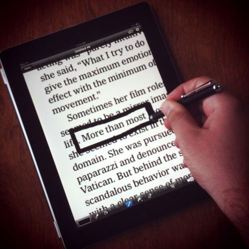 how to make a newspaper blackout poem on the ipad
