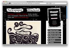 Newspaper Blackout Tumblr
