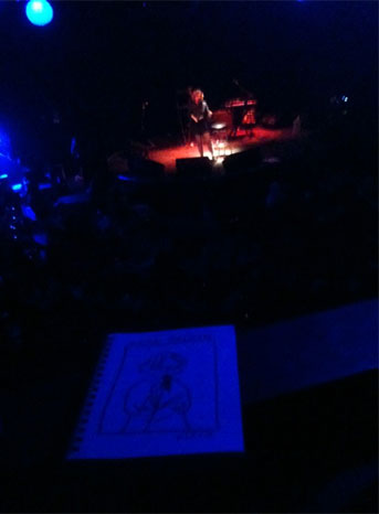 drawing in the dark