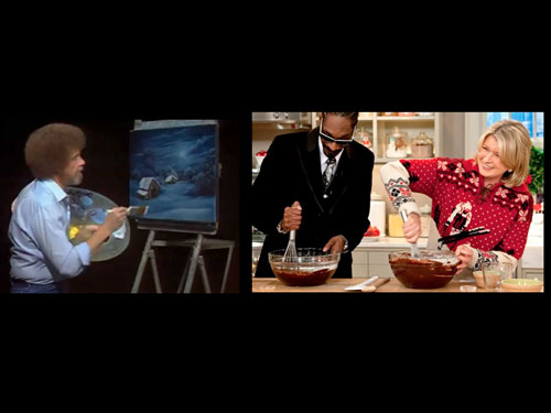 Bob Ross and Martha Stewart