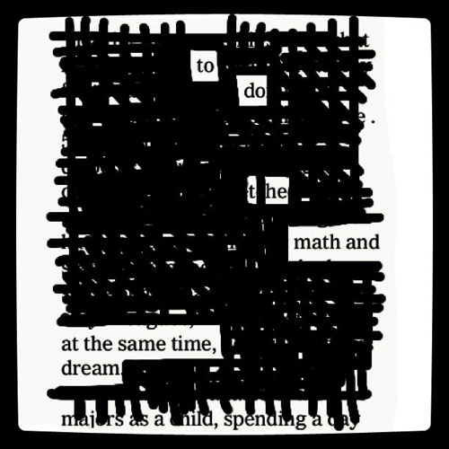to do the math and at the same time dream