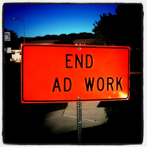 end ad work