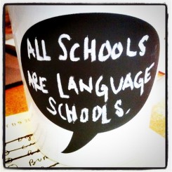 All schools are language schools.