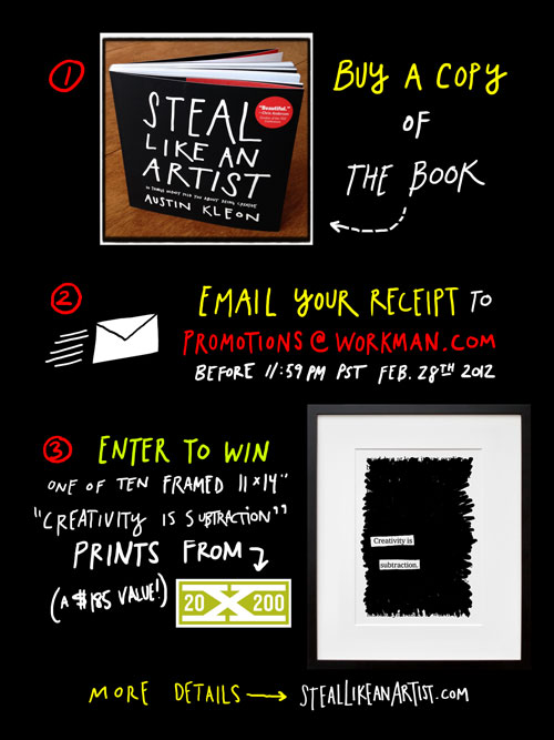 Steal Like An Artist giveaway