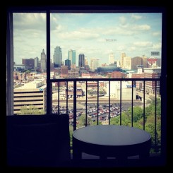 view of KC from my hotel room