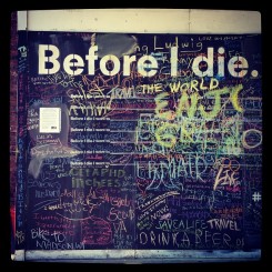 Candy Chang's Before I die mural
