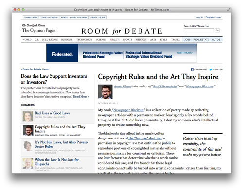 New York Times Room For Debate