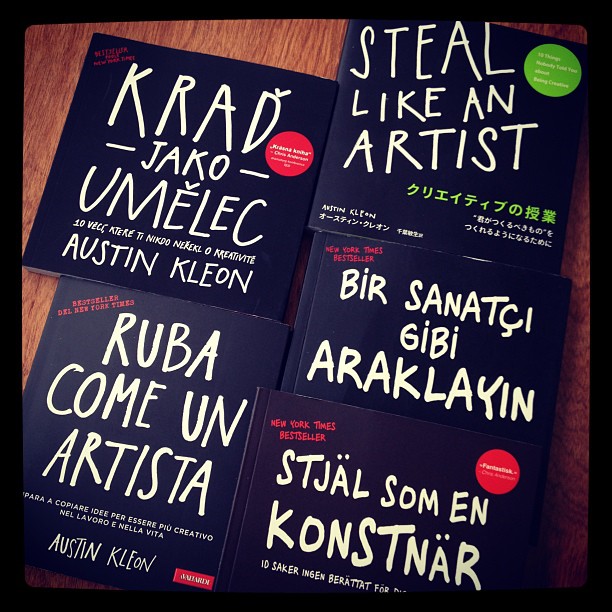 Steal Like An Artist now available in over half a dozen languages